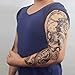 COKOHAPPY 4 Sheets Extra Full Arm Sleeve Skull Buddha Dragon Look Real Flash Temporary Tattoo