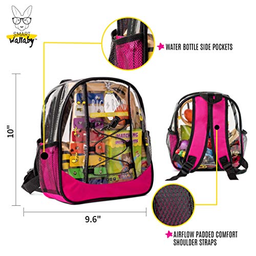 SMART WALLABY 26 pc. Toddler Musical Instruments Set + Bonus Puzzle Matching Game | Wooden Toys Educational Percussion Kit with Xylophone and Storage Backpack. Big Band