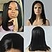 13x6 Deep Part Short Bob Human Hair Pre Plucked Hair Line Straight Bob Full Lace Frontal Wigs 150% Density with Baby Hair for Black Women