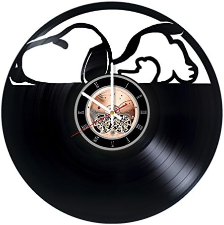 Snoopy Sleeping Dogs Vinyl Record Wall Clock -Nursery room wall decor - Gift ideas for kids, siblings - Unique Art Design