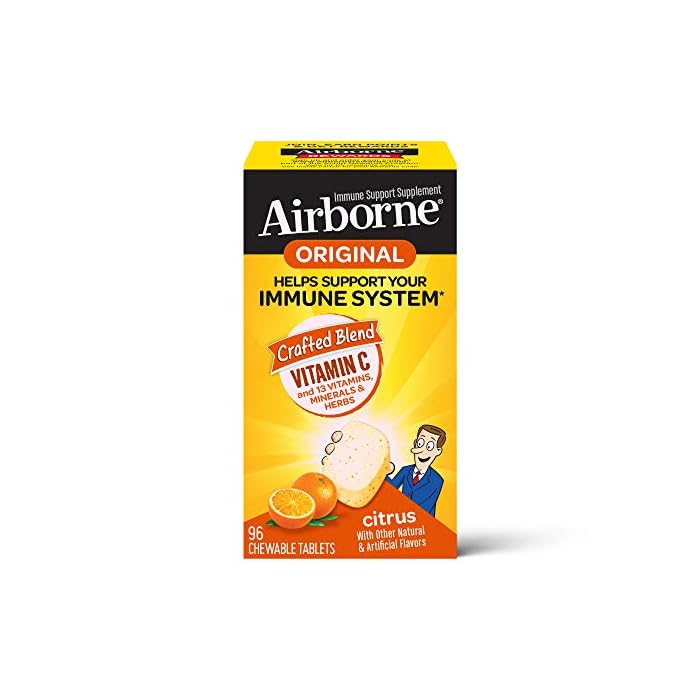 Vitamin C 1000mg - Airborne Berry Chewable Tablets