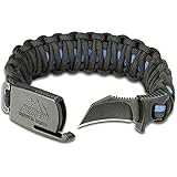 Outdoor Edge ParaClaw Paracord Survival Bracelet with 1.5 Inch Knife Blade