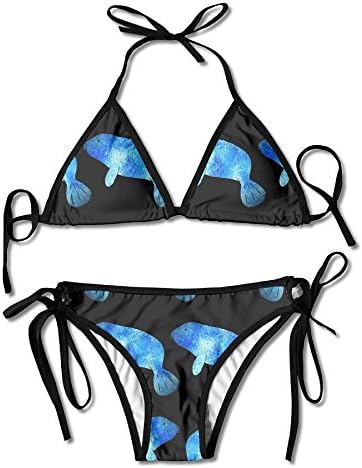 Fashion Womens Sexy Padded Bikini Set Oh Manateep Galaxy Printing Adjustable Swimsuit 2 Piece