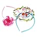Glonova DIY Headbands Kit for Kids Girls, 60 Pcs Creativity Headbands Craft Kit Hair Accessory Set for Kids, 10 Unique Headbands