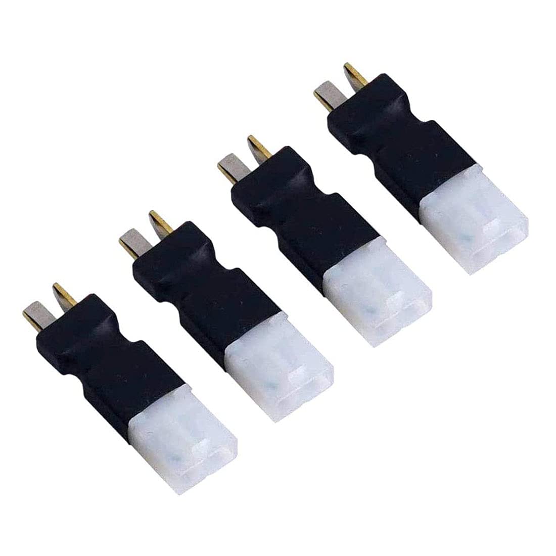 Fly RC 4pcs No Wires Big Tamiya Female Style to Deans T Style Plug Male Adapter Wireless Connector Compatible with RC FPV Drone Car Truck Lipo NiMH Battery Charger ESC