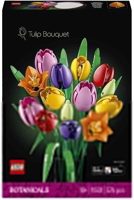 Botanicals Tulpenstrauß - Set mit Kunstblumen für Erwachsene - mit 14 künstlichen Tulpen in 5 Farben als DIY Deko - Geschenkidee für Frauen - 11501