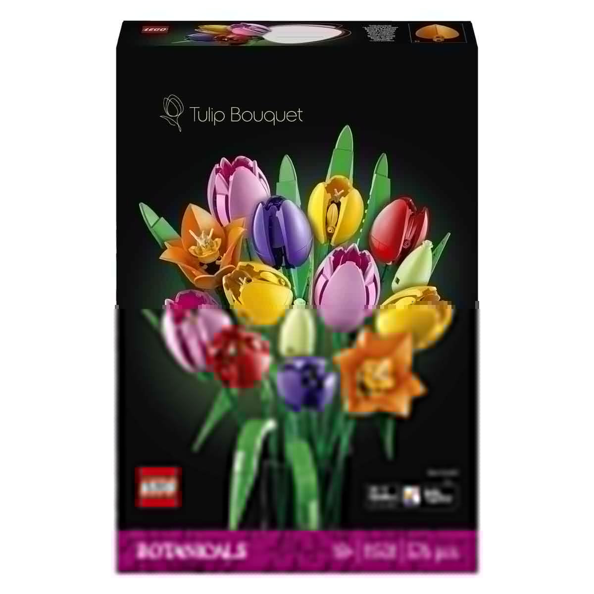 LEGO Botanicals Tulpenstrauß - Set mit Kunstblumen für Erwachsene - mit 14 künstlichen Tulpen in 5 Farben als DIY Deko - Geschenkidee für Frauen - 11501 3