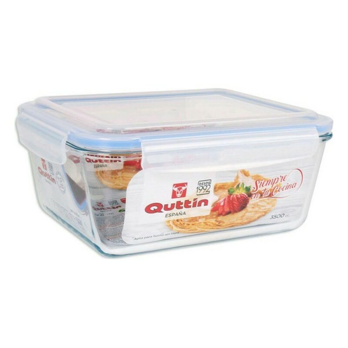 Quttin Lunch Box, Borosilicate, 26 x 22 x 12 cm