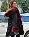Roiii Plus Size Women Warm Fleece Vintage Winter Coat Hood Jacket Parka Outwear (XXL, Black Wine)