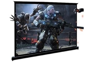 Projection Screen Portable 50 inch 16:9, Mobile Fold-able Self-Stand Tabletop Screen Support 3D HD 4k 8k Movie Projection Scr