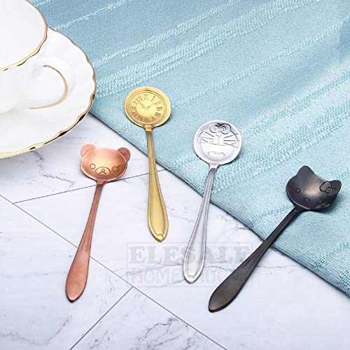 お気にいる Shoppystar かわいいドラえもん ハローキティ デザートティー コーヒースプーン ステンレススチール スプーン ホーム キッチン バー コーヒーショップ アクセサリー ブラックドラえもん B07k6h51gj 人気絶頂 Henrylipatov Com