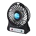 Magicooler Mini Fan Pocket Size 4-inch Vanes 3 Speeds Electric Portable Mini fan Desktop Fan Battery/ USB Powered Laptop PC Mute Cooler Cooling Operated Cool Cooler Fan Beat Heatwaves Pefect For Outdoor /Hiking/ Camping /Daily use (BLACK)