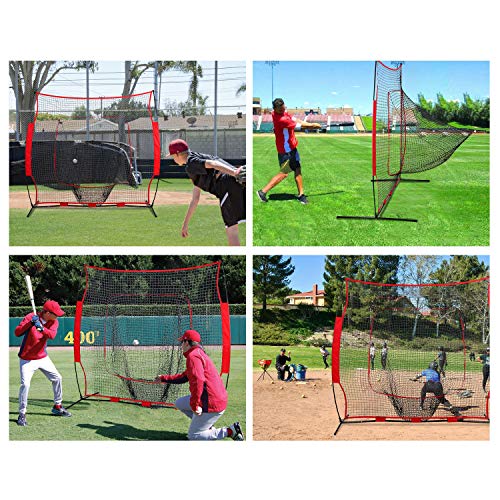 image for GARTIO 7'×7' Baseball Softball Practice Net, Hitting & Pitching Batt
