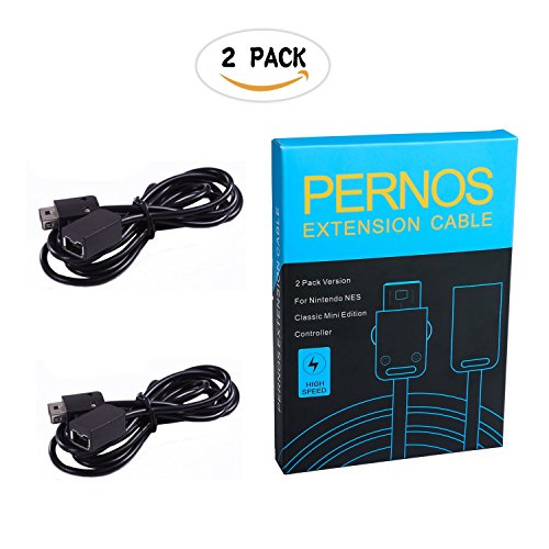 SNES Classic Extension Cable PERNOS 2Pack 10ft 3M Extension Cable for Super NES SNES Classic Mini Edition 2017