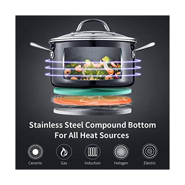 HITECLIFE-Induction-Cookware-Set-Nonstick-Pots-and-Pans-Sets-Chemical-Free-Teflon-Cooking-Set-with-Lids-Frying-Pan-Saute-Pan-Saucepan-Black HITECLIFE Induction Cookware Set, Nonstick Pots and Pans Sets, Chemical-Free Teflon Cooking Set with Lids, Frying Pan, Saute Pan, Saucepan, Black