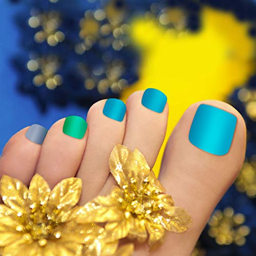 660 Pieces 30 Sheets Nail Wraps Toenail Polish Stickers Full Toe Nail