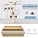 BestPet Cat Tree Cat Tower Cat Condo 72 inches Tall Multi-Level Playpen House Kitty Activity Tree Center with Funny Toys