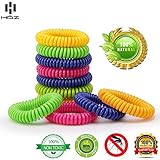 Haz Mosquito Repellent Bracelet - Tick Repellent Wristband - Natural Insect Repellent for Individual Wear - Pack of 14 Bug Bands for Adults & Children - 100% Natural & Non-Toxic Deet-Free Bands