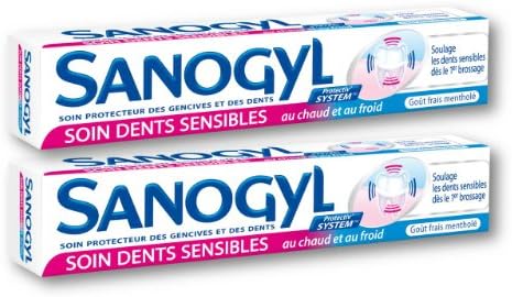Sanogyl Soin Dents Sensibles Toothpaste for Complete Care of Sensitive Teeth (2 x 75 Ml Tubes)