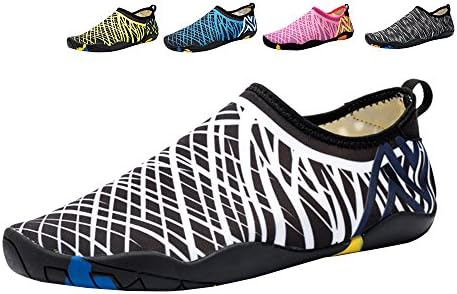DUOLUNSI Water Skin Shoes Quick Dry Aqua Socks Barefoot Shoes for Beach Swim Surf Yoga (41 EU,White)