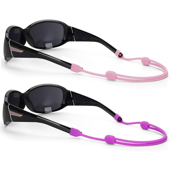 5 Pack Adjustable Eyewear Retainers - Sports Sunglass Strap Rope Eyeglass Holder