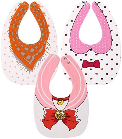 EGOFLEX 3-Pack Baby Bibs for Girls - Reversible Burp, Teething, Feeding, Drooling