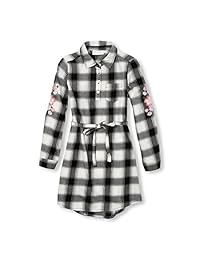 Vestido a cuadros de manga larga para niñas The Children's Place