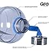 Geo Sports Bottles 1/2 Gallon (64 oz) BPA Free Reusable Leakproof Wide Mouth Sports Water Jug Bottle with Handle and 48mm Stainless Steel Cap (Natural Blue)