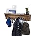 brightmaison Mante Entryway Organizer with Key Holder and Coat Rack, 6 Hooks For Hanging Face Masks, 30