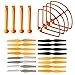 AVAWO for Syma X8C X8W X8G Parts Venture RC Quadcopter Blade Propeller & Propeller Protectors Blades Frame & Landing Skid (Orange)