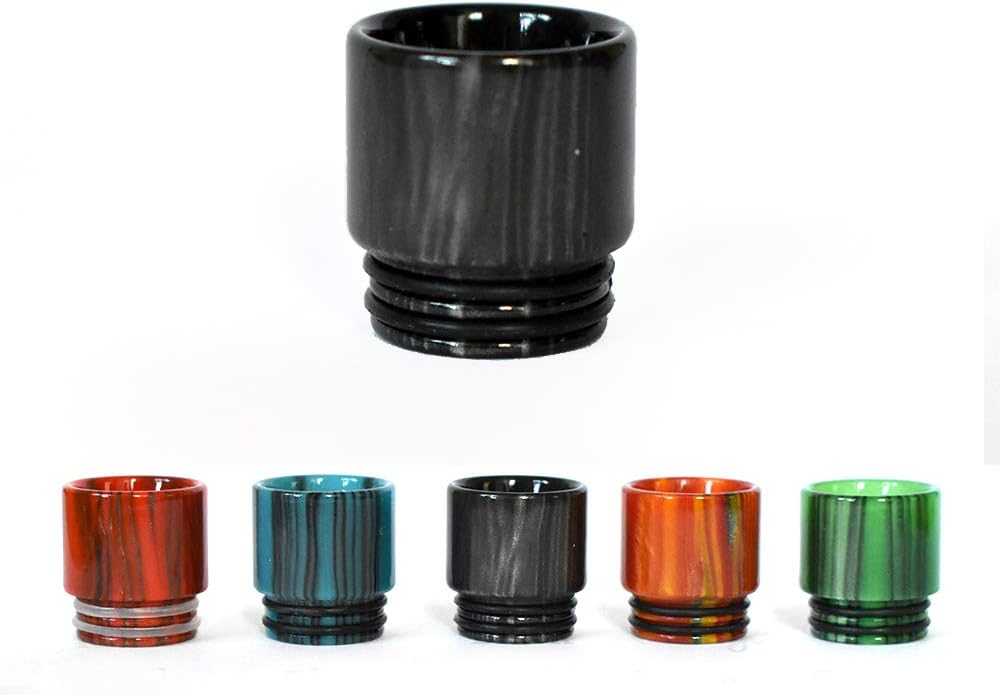 Vaportown 810 Drip Tip for Horizon Falcon 2 Falcon King SMOK TFV9 FreeMax Mesh Pro 2 Fireluke 3 Dead Rabbit V2 Geekvape Zeus X Alpha RTA Sub Ohm Tank Scar 18 Maxus Kit Mouthpiece (Black)