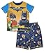 LEGO Batman Boys Shorts Pajamas Set (8, Batman Robin Blue/Yellow)