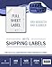 Label Wiz Full Sheet shipping Label, 8.5