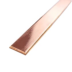 TEN-HIGH Copper Bus bar Flat 6mmx80mm, Copper Flat