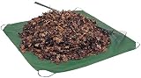 Rocky Mountain Goods Drawstring Tarp - 9' by 9' - Extra strength yard tarp for clean ups - Forms into bag - Best Leaf tarp - Useful as covering tarp for bikes, furniture,etc.
