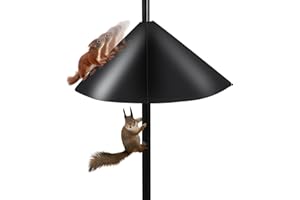 Dorakitten 19inch Plastic Squirrel Baffle, Wrap Around Squirrel Baffle, 19 Inch Wide Squirrel Baffle, Squirrel Baffle for Bird Feeder Pole, Outside Pole Squirrel Guard Baffle from Raccoon Squirrels