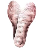 ELEFT 4D Barefoot Arch Support Insoles for Women - Best Insoles for Walking, High Heel Shoes, Boots, Athletic, Travel, Relieve Pantar Fasciitis (Pink Dot)