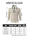 H2H Mens HIGH Neck Twisted Knit Cardigan Sweater with Button Details Ivory US L/Asia XL (KMOCAL020)