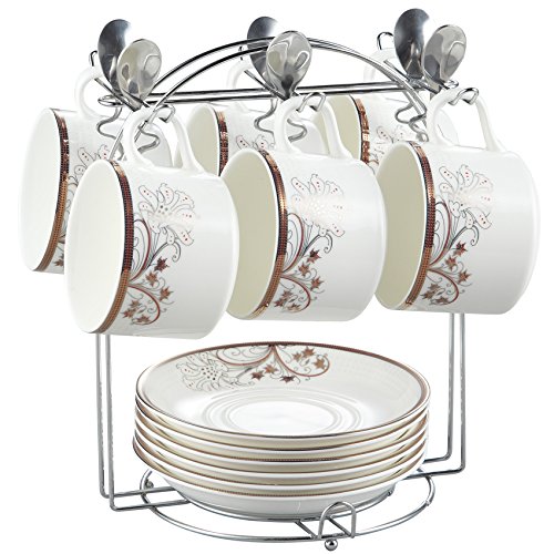 Porcelain tea cup and saucer coffee cup set with saucer…
