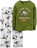 Carter's Little Boys' 2-Piece Cotton and Fleece Pajama Set (5 Toddler, Dino Trek)