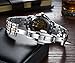 PASOY Men's Watch Automatic Mechanical Tourbillon Stainless Stell Date White Dial Skeleton Watches for Men