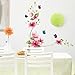 1 X DIY Removable wall stickers wall graphics and wall decals Quote Decal Art Vinyl Wall Sticker Bedroom bathroom tiles with flowers and butterflies