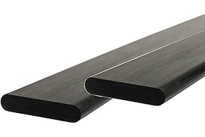 KARBXON - 2x 6mm x 2mm x 1000mm Black Pultruded Carbon Fiber Flat Strips