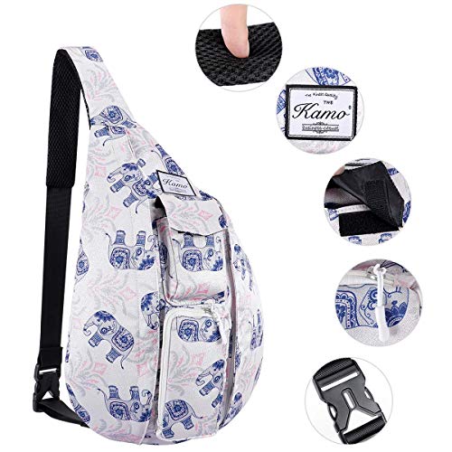KAMO Sling Backpack - Rope Bag Crossbody Backpack Travel Multipurpose Daypacks for Men Women Lady Girl Teens