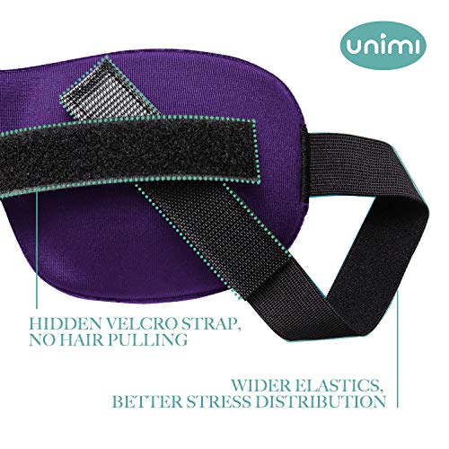 Unimi Sleep Mask for Woman and Man, Upgraded Contoured 3D Eye Mask Eye Cover, Comfortable Sleeping Mask No Pressure On Your Eyeballs, Create Total Darkness
