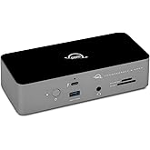OWC Thunderbolt 5 Dock 11-Port Connectivity Solution | 4x Thunderbolt 5 80/120Gb/s - 140W PD - 2x USB-A (10Gb/s) - USB-A (5Gb