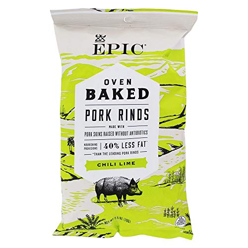 Epic Artisanal Oven Baked Pork Rinds, Variety Pack, Chili Lime, BBQ