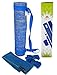 YogiMall Natural Jute Yoga Mat, Non Slip Yoga Socks, Cotton Strap & Hand Towel 5 Piece Set – Eco Friendly & SGS Certified - Reversible Yoga Mat Set All Types Yoga, Pilates & Exercise (Blue)