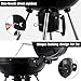 BEAU JARDIN 22.5 Inch Charcoal Grill for Outdoor Cooking BBQ Barbecue Coal Kettle Bowl Grill Portable Heavy Duty Round with Wheels Grilling for Tailgating Patio Backyard Camping Black