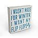Barnyard Designs Wooden Summer Beach House Box Sign, Motivational Desk Decorations for Women Office, Bathroom Shelf Decor, Inspirational Desk Decor, 8x12 (Flip Flops)